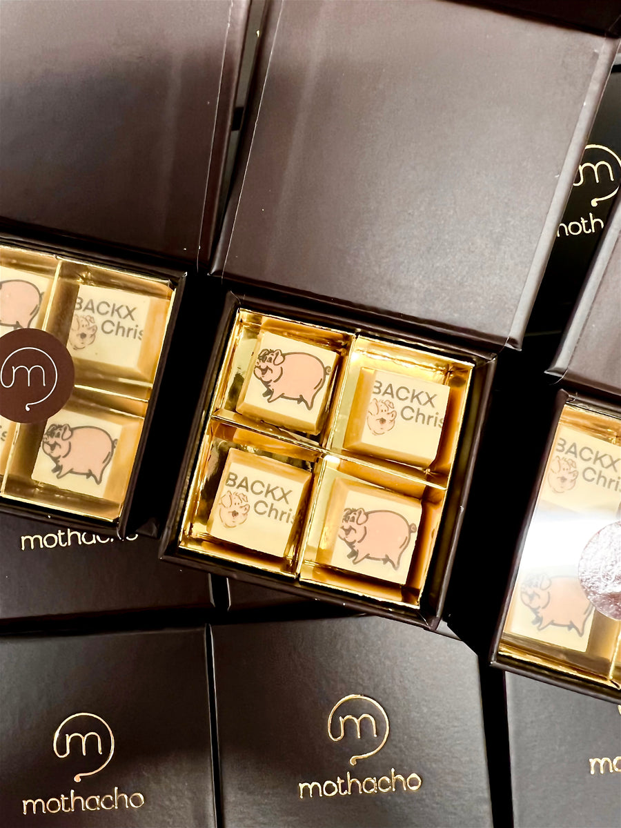 Gepersonaliseerde pralines.