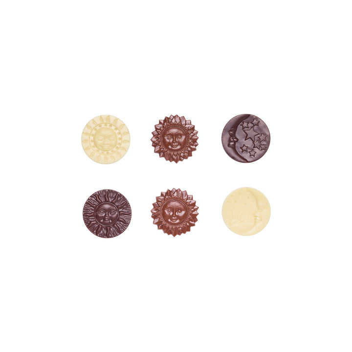 Chocolade maantjes en zonnetjes